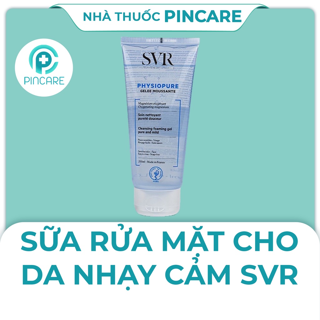 Sữa rửa mặt cho da nhạy cảm SVR Physiopure Gelee Moussante - Hàng chính hãng - Nhà thuốc PinCare