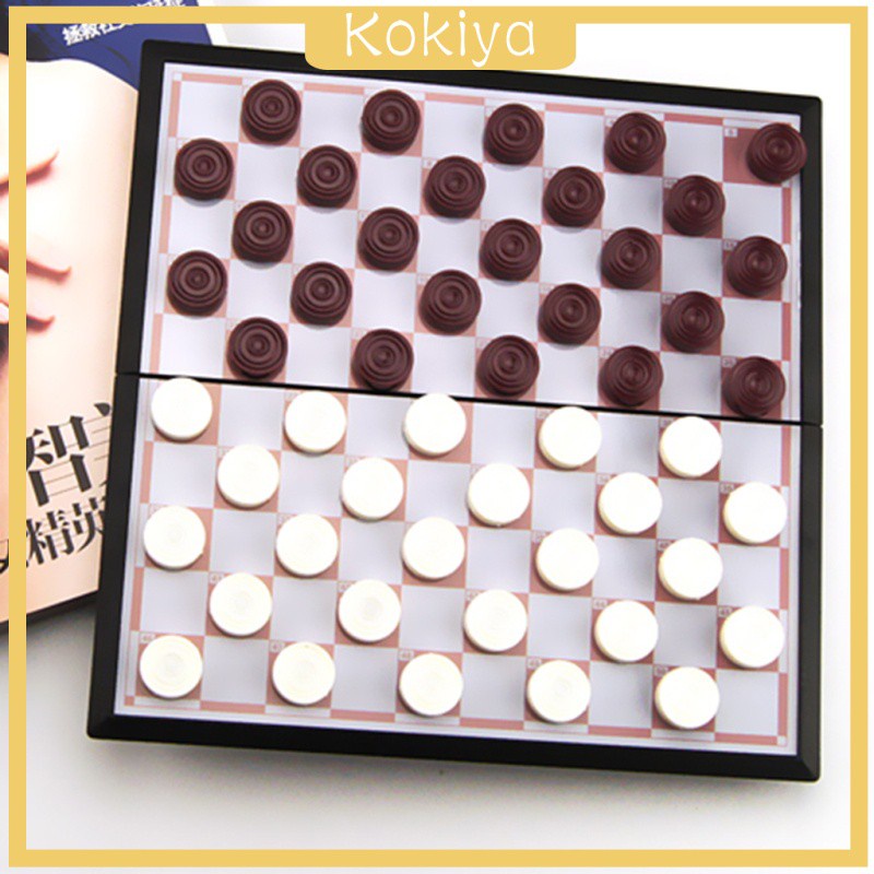 [KOKIYA] Folding Chessboard International Jumping Chess Set for Kids Adults Toy Gifts