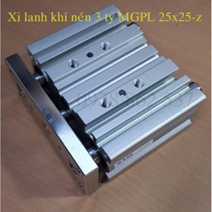 Xi lanh khí nén 3 ty MGPL 25x25-Z