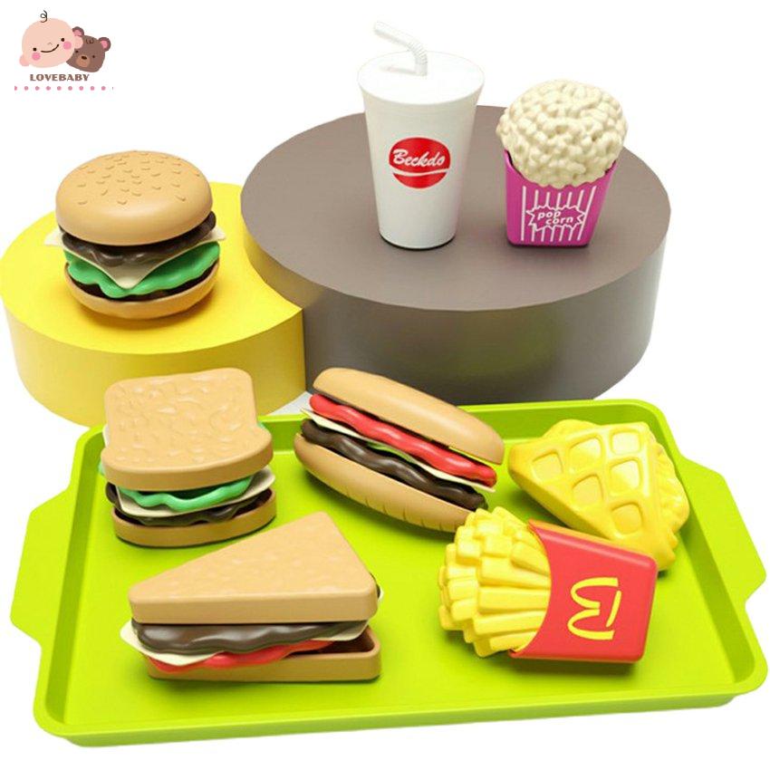 Bộ đồ chơi bánh hamburger có thể tháo rời độc đáo thú vị cho trẻ em