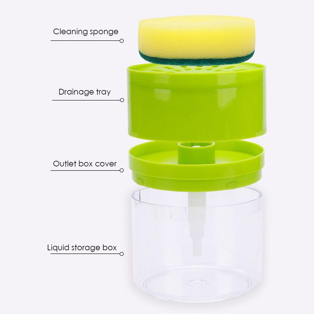 LONTIME Hộp Đựng Xà Phòng Dạng Nhấn 500ML Tiện Dụng Cho Nhà Bếp