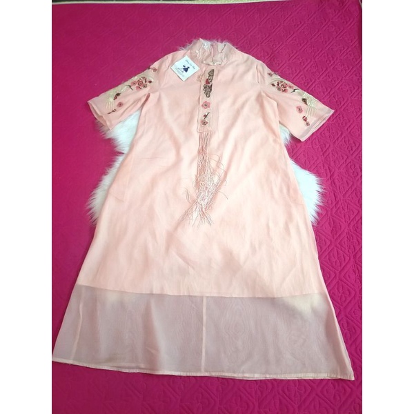 Đầm voan thêu hiệu OZOC size 38