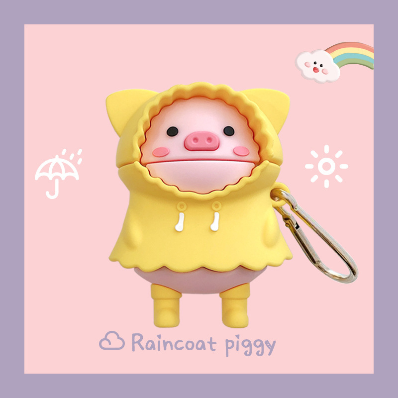 Vỏ Bảo Vệ Tai Nghe Airpods Case Airpods Thế Hệ 1&2 Siêu Cute Bằng Sillicone Dẻo