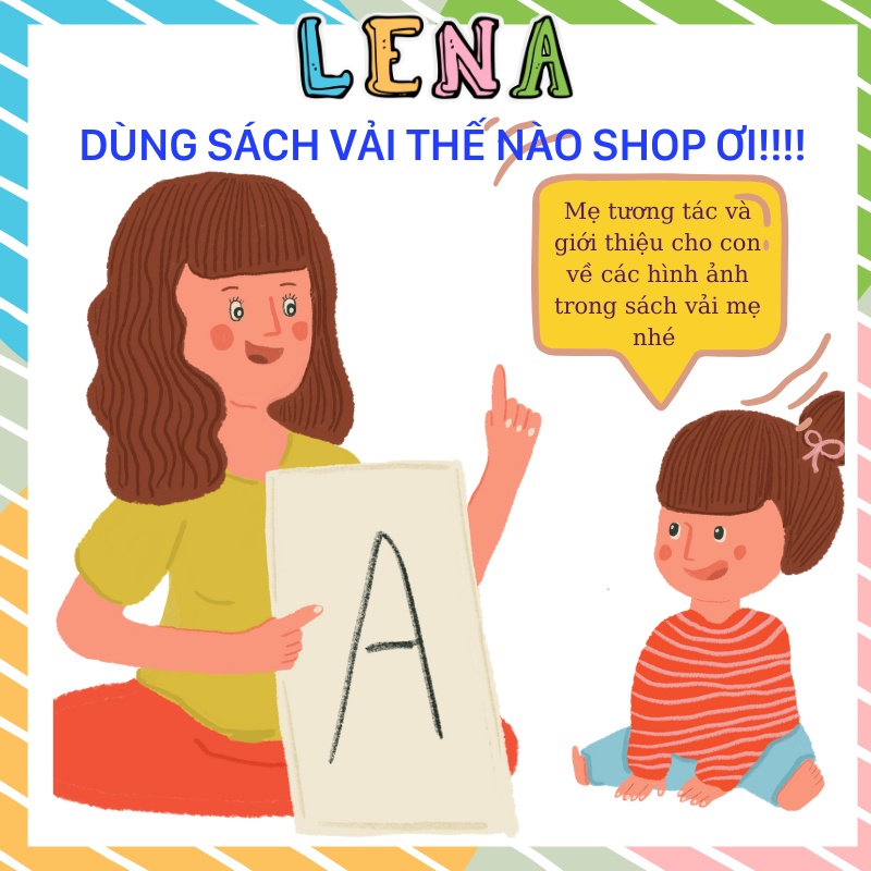 Sách vải Montessori  song ngữ cho trẻ em có âm thanh, màu sắc, con vật giúp bé phát triển đa giác quan tăng tương tác