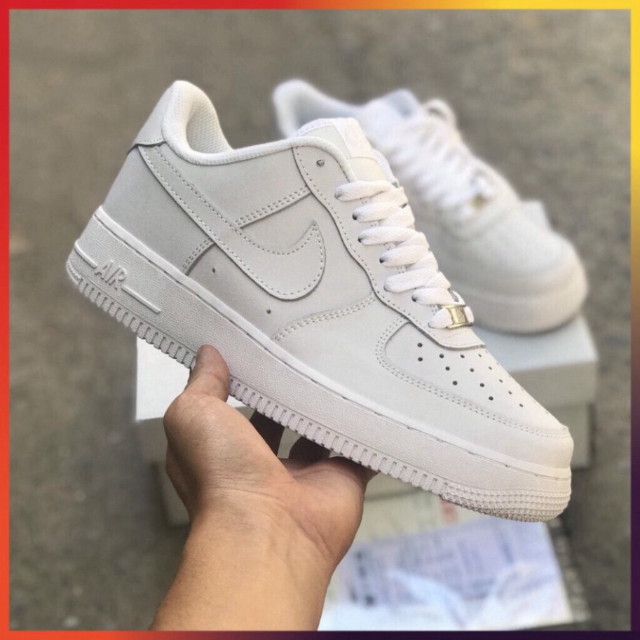 Giày Thể Thao Nam Nữ - Giày Nike Air Force 1 AF1 Trắng Cổ Thấp Full Box Bill T11