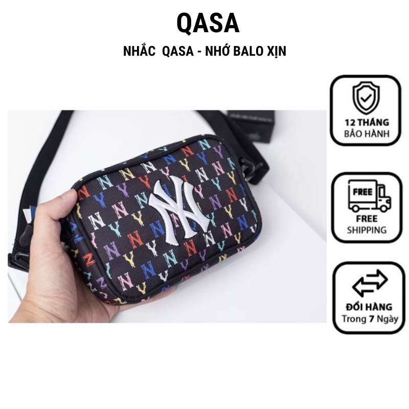 Túi đeo chéo đeo hông nam nữ MONOGRAM thời trang unisex chống nước họa tiết logo thêu nổi cá tính đi chơi du lịch QASA