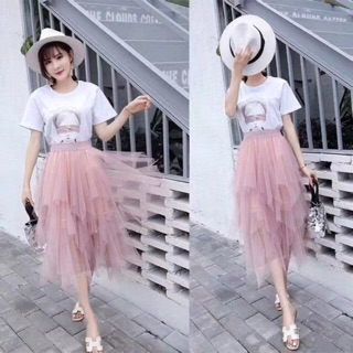 Chân váy xoè bồng tiểu thư quảng châu xịn
