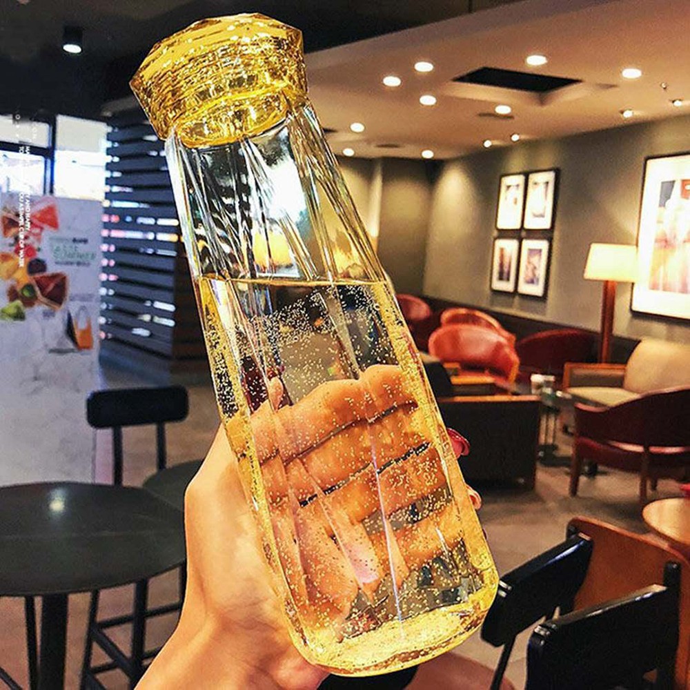 Bình Nước Thủy Tinh - Bình Nước Kim Cương Crank Cup 450ml Chịu Nhiệt | BigBuy360 - bigbuy360.vn