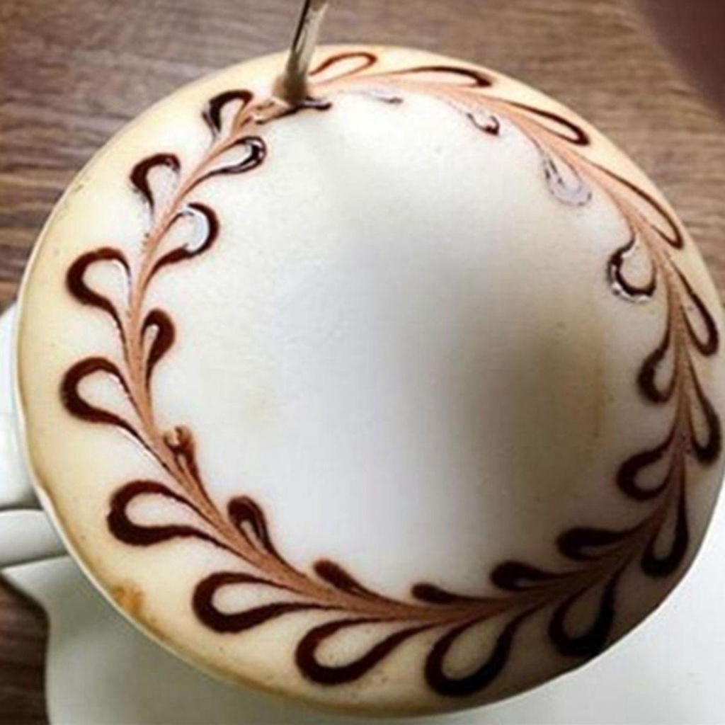 Bút Trang Trí Cà Phê Espresso Latte Bằng Thép Không Gỉ