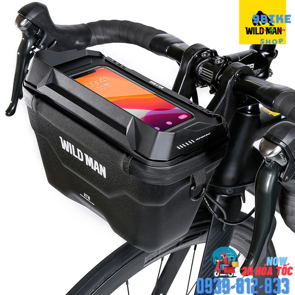 Túi treo ghidong xe đạp chống mưa wildman XT8