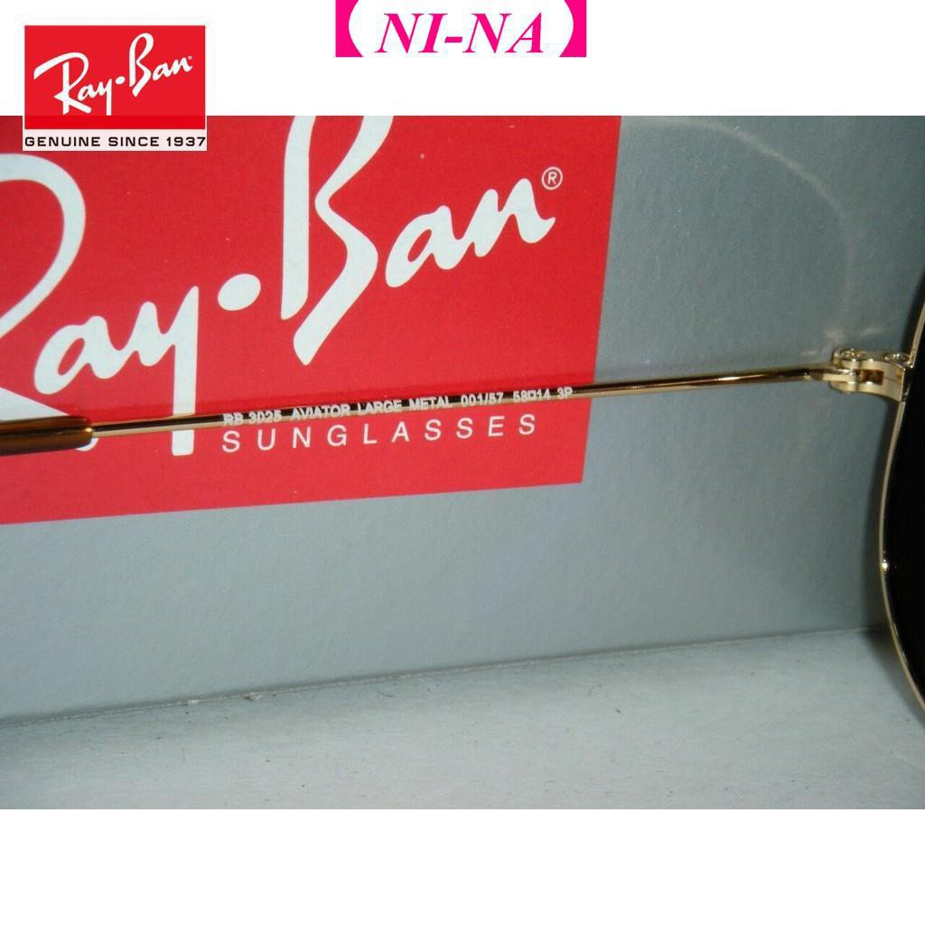 Kính Râm Ray / Ban Ban Aviator Rb 3025 001 / 57 58mm Gọng Vàng