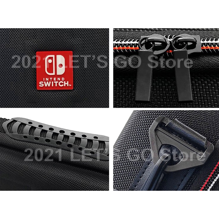 Switch OLED Túi Srorage Case 2 Tay cầm 2 Vỏ bọc Quần vợt Vợt 2 Tay Grip 6 cho Các phụ kiện Game của Nintendo Switch