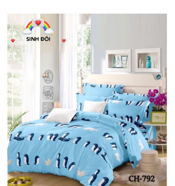 BỘ DRAP GIƯỜNG/ GA GIƯỜNG COTTON 100% - CH-792