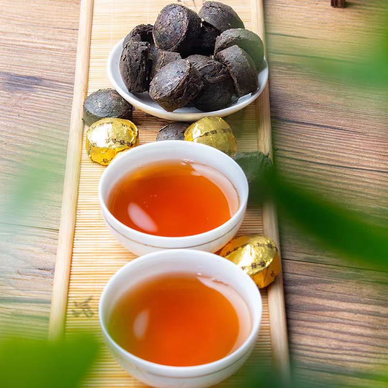 Trà Phổ Nhĩ Chín Vân Nam Hương Nếp (Thùng Gỗ Cao Cấp 500 gram)