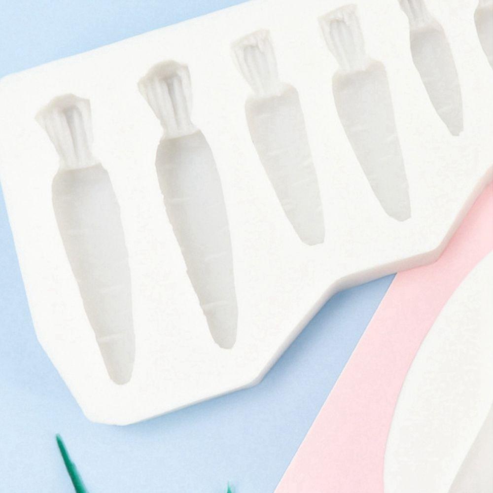 AUGUSTINA Khuôn Silicone Làm Bánh Kẹo Hình Củ Cà Rốt Xinh Xắn