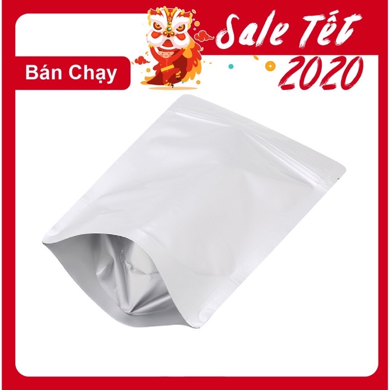 0,5 Kg túi zip 2 mặt bạc