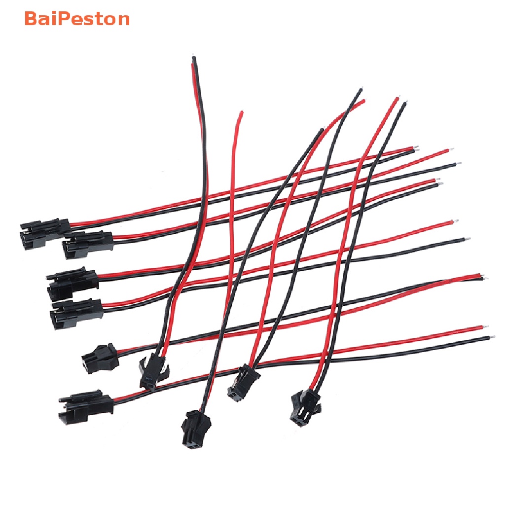 Set 10 Đầu Nối Dây JST SM 2pins 15cm