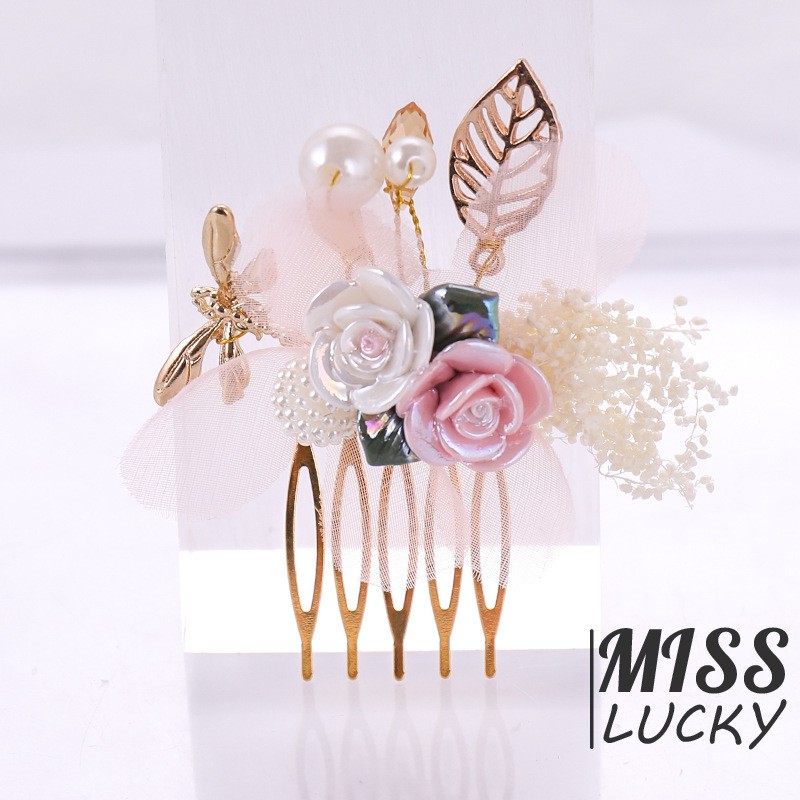 Lược cài tóc hình hoa thời trang cho nữ