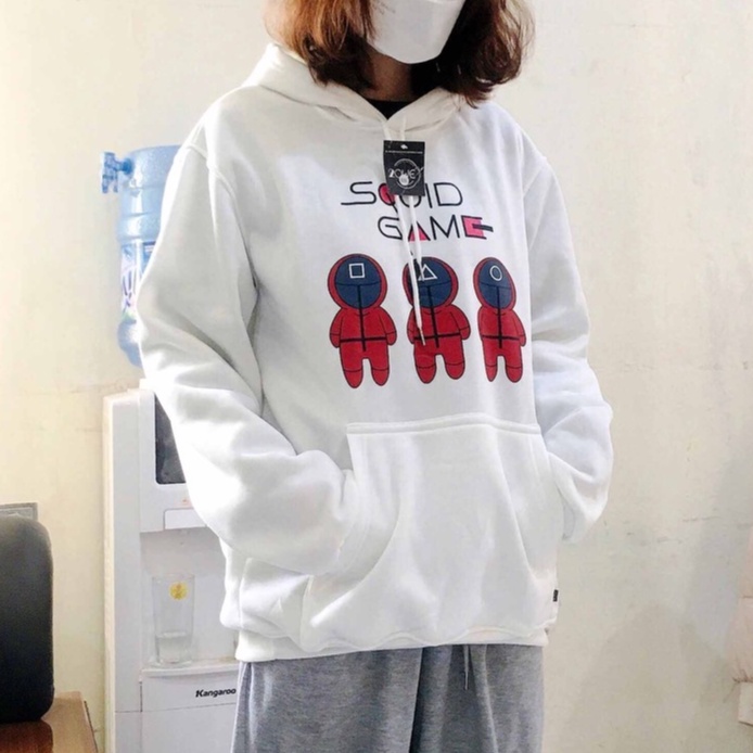 [HOTTREND] Áo Squid Game Trò Chơi Con Mực - Áo Hoodie Squid Game Form Dáng Rộng Nam Nữ Mẫu Shop Tự Chụp