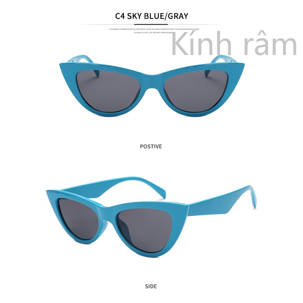 Kính Mát Mắt Mèo Phong Cách Retro