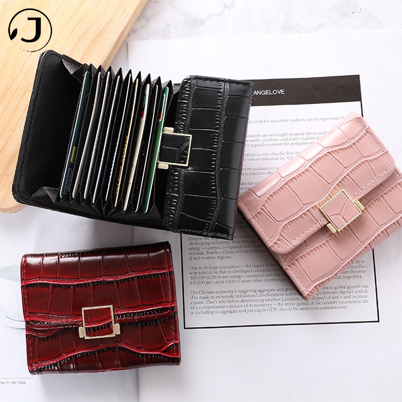 KAITIFEI Ví ngắn dùng để đựng thẻ cầm tay giá rẻ mini thời trang đẹp da nhỏ gọn gập cao cấp