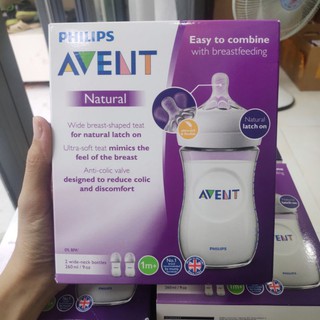 (Sản xuất tại Anh) Bình sữa Philips Avent Natural 125ml , 260ml