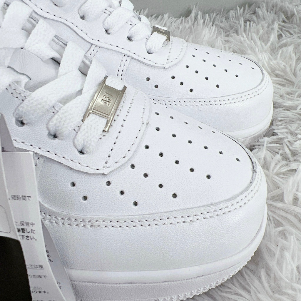 Giày 𝗔𝗙𝟭 𝗡𝗜𝗞𝗘_Trắng Nam Nữ, Giày 𝗡𝗜𝗞𝗘_Air Force 1 All White Full Box Bill