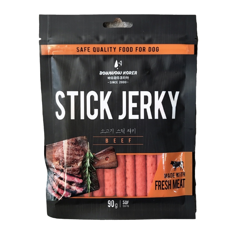 BowWow Stick Jerky_Thịt Bò Que Snack Cho Chó 90g