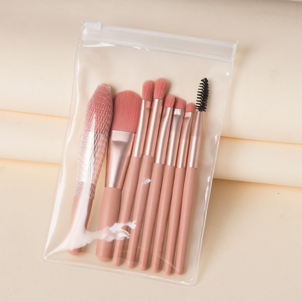 CODseller 8Pcs/Set Makeup Brush Skin-friendly Super Soft Bristles Artificial Fiber Eyebrow Cosmetic Brush for Women