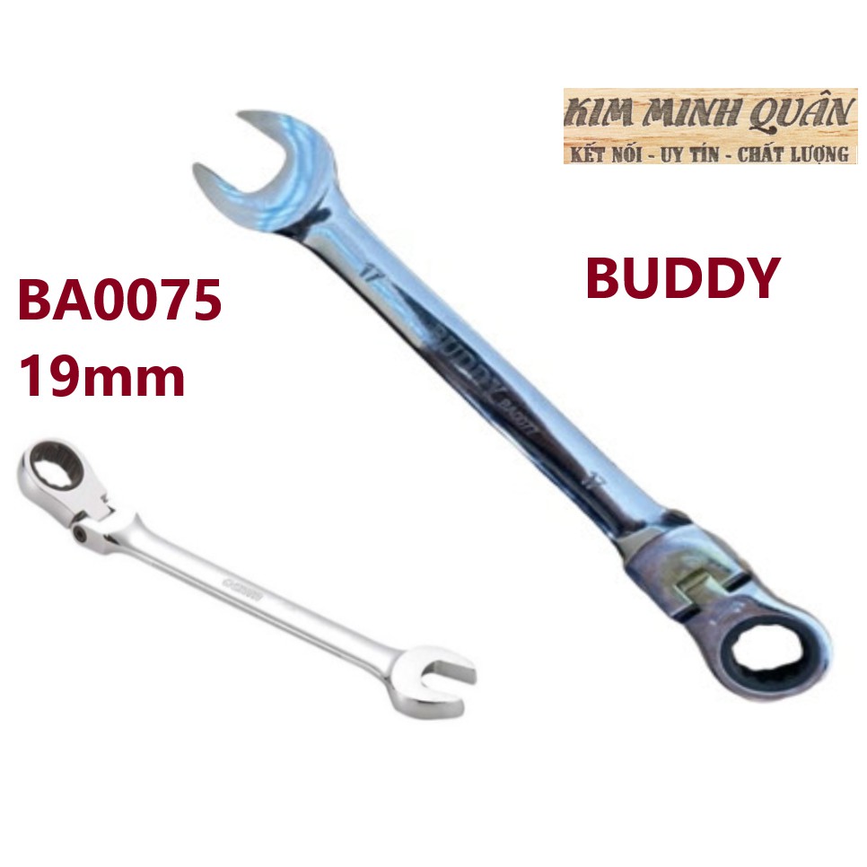 Cờ Lê Tự Động Lắc Léo Công Nghệ JAPAN 19mm BA0075 BUDDY