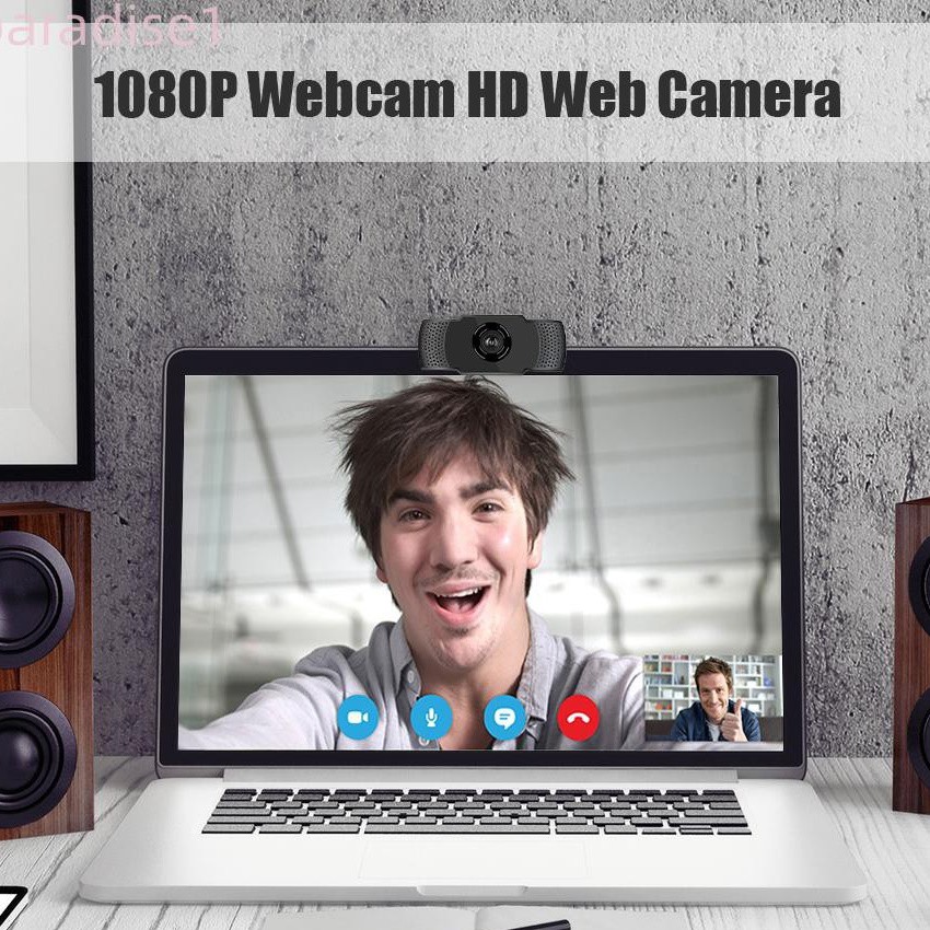 Webcam Hd 1080p Kèm Mic Cho Máy Tính / Laptop