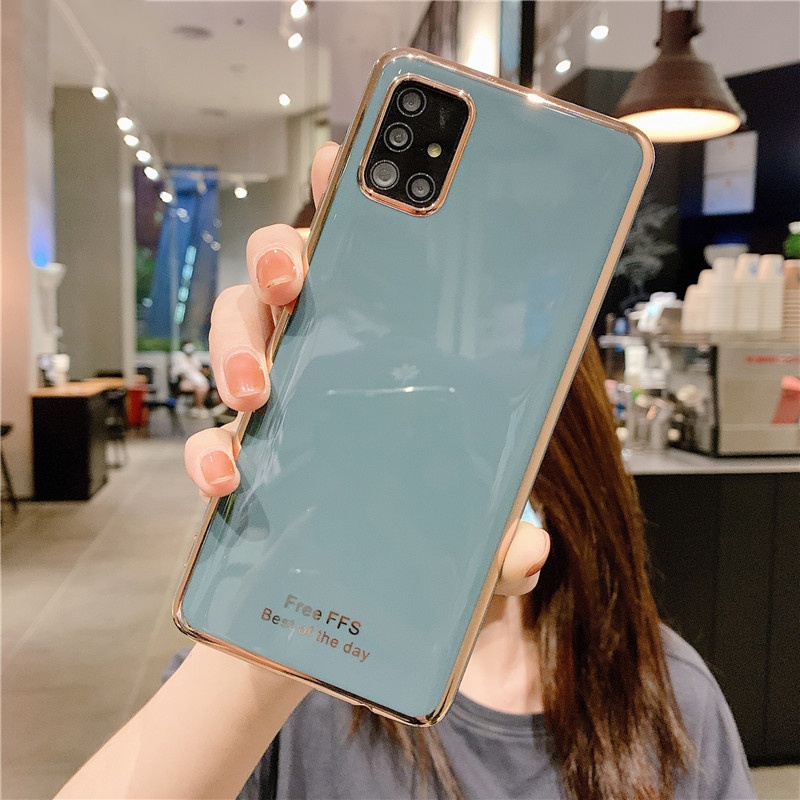 Ốp Điện Thoại Silicone Mạ Màu Cho Samsung Galaxy Note 20 Ultra 8 9 10 Lite Pro A5 A6 A7 A8 Plus 2018