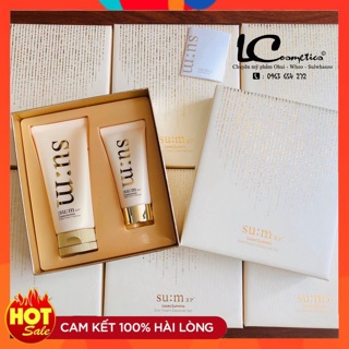 [ CHẤT LƯỢNG] Set Sữa Rửa Mặt Tinh chất vàng SU:M37 Losec 180ml + tuýp 80ml