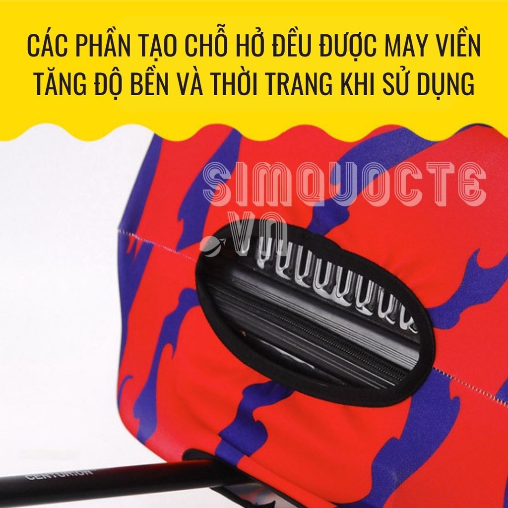 Vỏ bọc Áo bọc Vỏ trùm Vali hành lý du lịch chống xước vali vải siêu dày dặn siêu đàn hồi