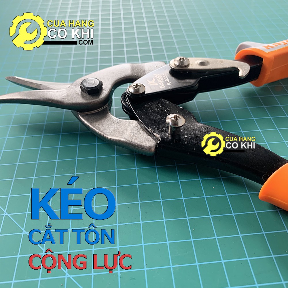 Kéo cắt tôn- Kéo cắt thạch cao cộng lực Kapusi - Bảo Hành 12 tháng