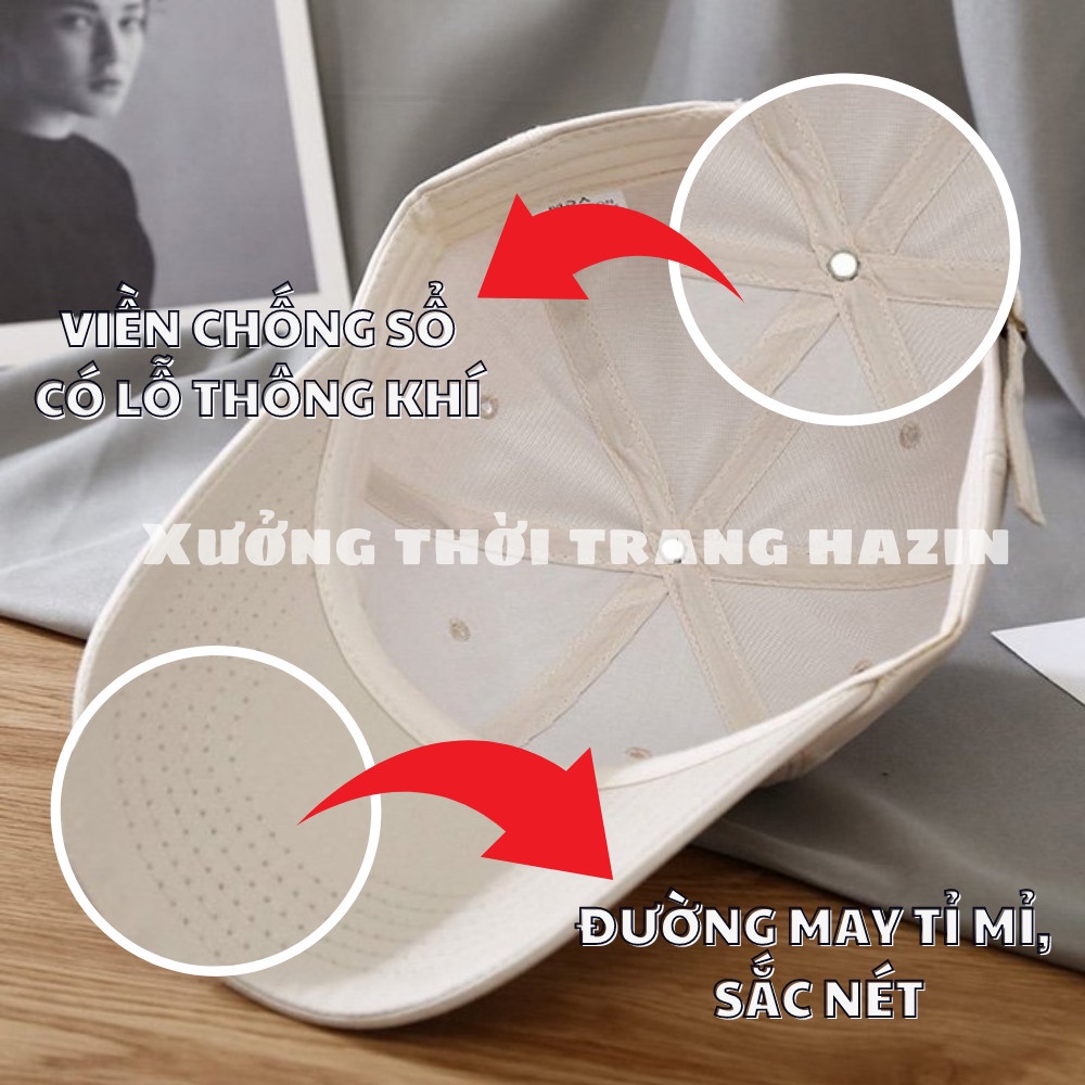 Mũ lưỡi trai ❤️ Nón kết thêu hình chữ chất nỉ cao cấp form unisex nam nữ