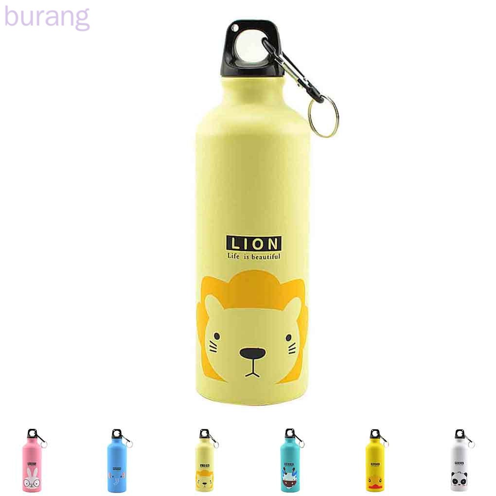 Bình Đựng Nước 500ml Chất Liệu Hợp Kim Nhôm Họa Tiết Hoạt Hình Đáng Yêu