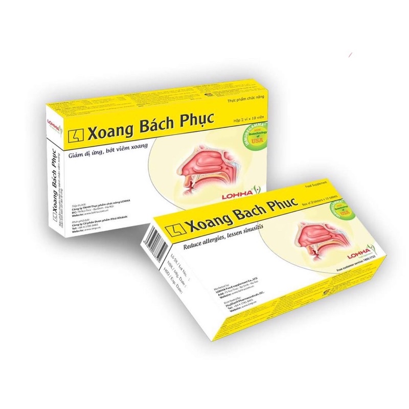 Xoang bách phục 20 viên - Hỗ trợ viêm xoang, di ứng