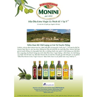 DẦU OLIVE MONINI EXTRA VIRGIN 500ML