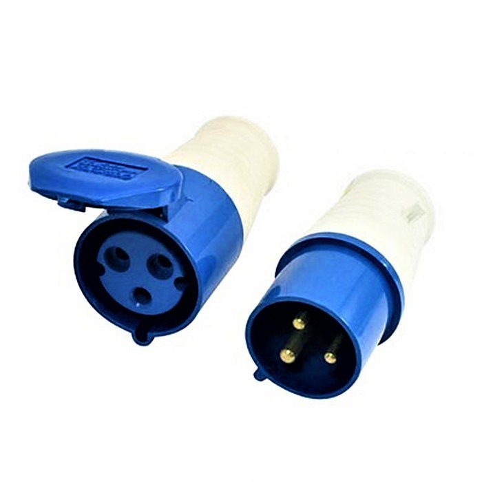 Phích công nghiệp chia 3 16a dùng cho công trình