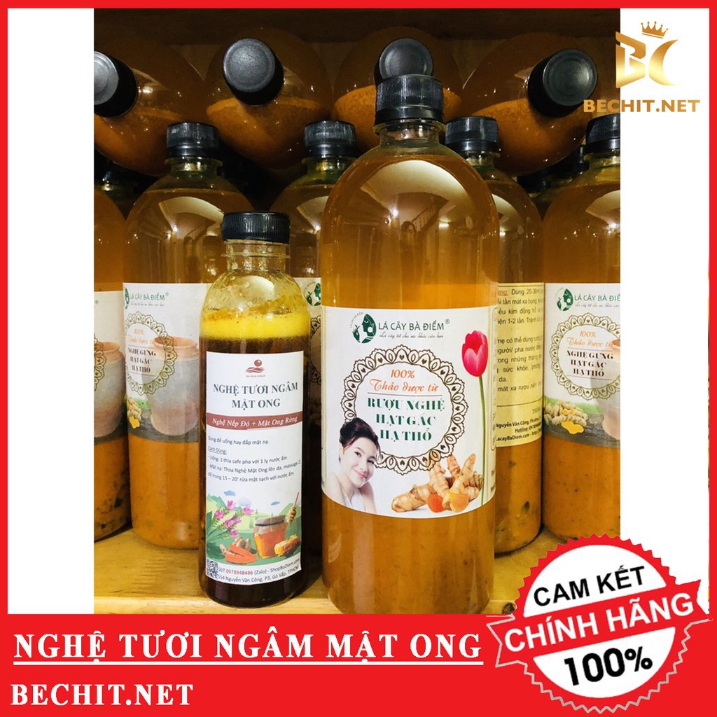 Nghệ Ngâm Mật Ong Rừng Giảm Mụn, Mờ Nám, Trắng Da | Nghệ Ngâm Mật Ong - Shop Bechit