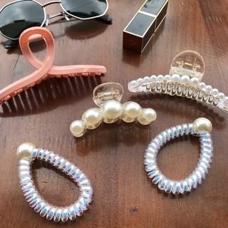 Set Kẹp Tóc Ngọc Trai 5 Món Siêu Sang