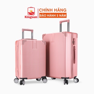 Vali du lịch Kingsun vali kéo combo vali size20+24inch bảo hành 5 năm KS218