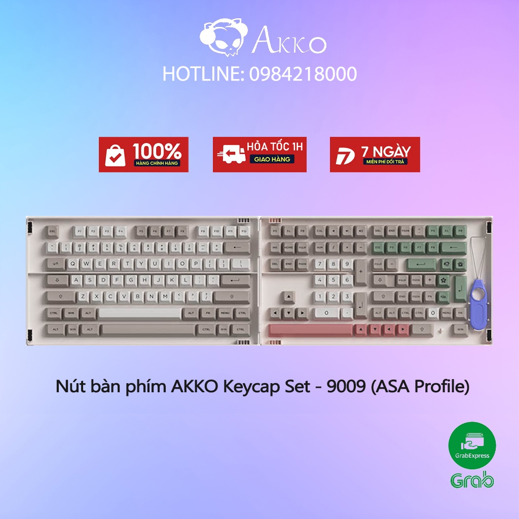 Nút Bàn Phím AKKO Keycap Set - 9009 - Bảo Hành Chính Hãng