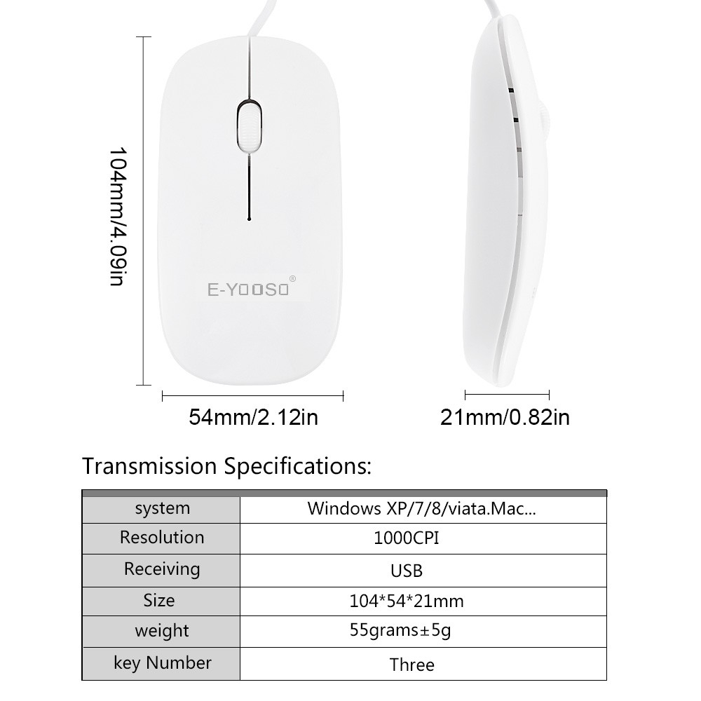 Chuột Chơi Game Có Dây V-3000 Màu Trắng cao cấp