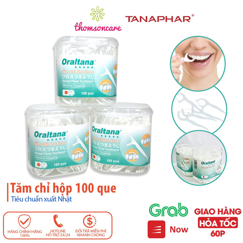 Tăm chỉ nha khoa Oraltana - Lọ 100 que - tăm kẽ răng Oral Tana, xỉa răng, chăm sóc răng lợi tiêu chuẩn xuất Nhật_[IDC]