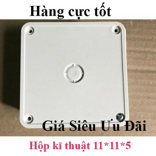 Hộp kỹ thuật 11*11*5 dành cho Camera, Đầu ghi hình, Để Dây Điện , Bảo Vệ Camera Chống Mưa Nắng - Chống Nước | BigBuy360 - bigbuy360.vn