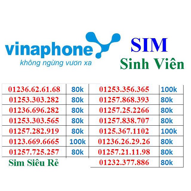 Sim Siêu Rẻ Sim Sinh Viên Vinaphone Shopee Việt Nam