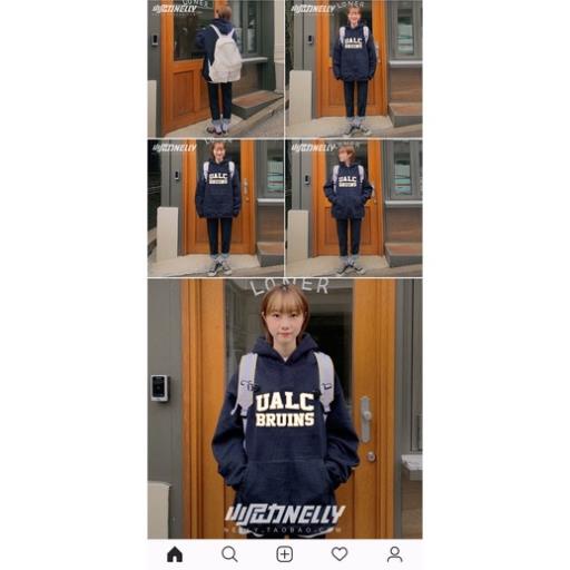 Min Áo hoodie nelly heybig nỉ lót lông (có sẵn) ualc