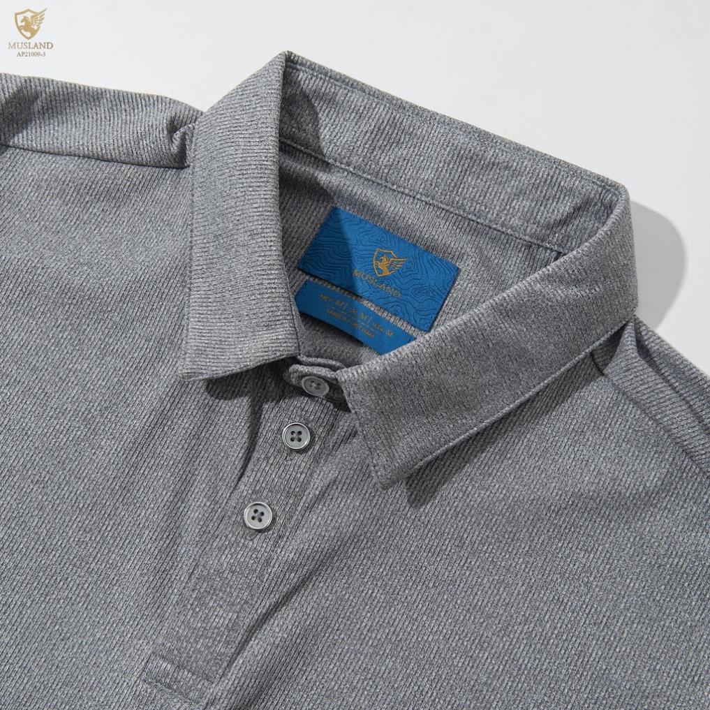 Áo Polo Cotton Compact Prime Musland AP21009 - Áo Polo Nam Co Giãn, Siêu Thoáng Mát